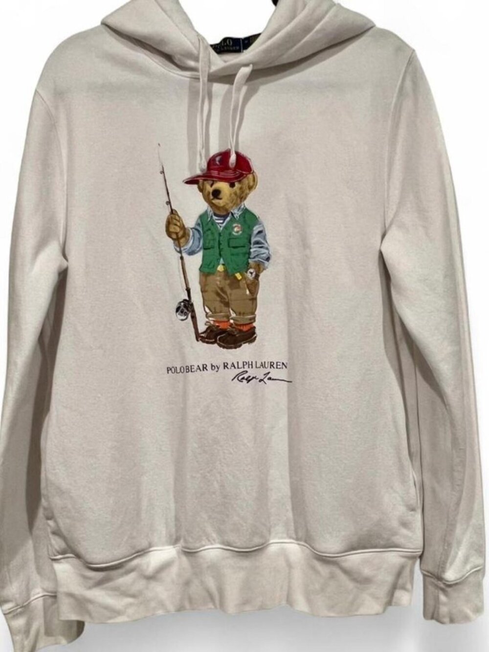 Authentic Polo Ralph Lauren Fishing Polo Bear Hoodie